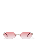Vicky Oval Sunglasses